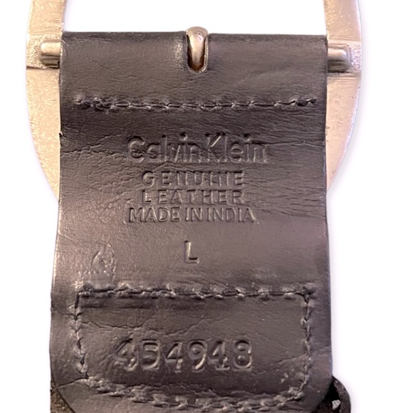VTG 90s Calvin Klein Woven Belt with Brass Buckle - Picture 6 of 8